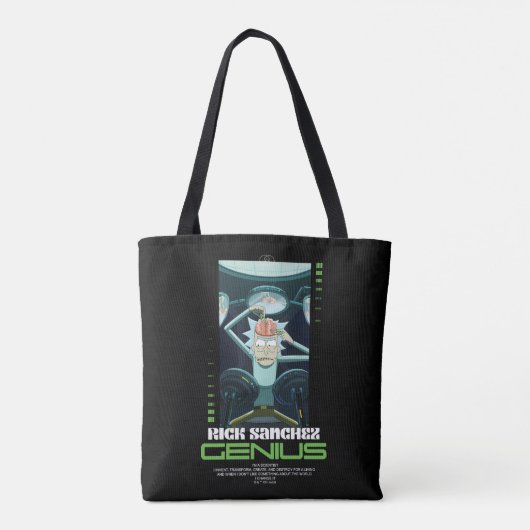 Rick Sanchez Genius Quote Graphic Tasche (Rückseite)