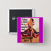 Rick Santorum 2012 Button (Vorne & Hinten)