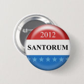Rick Santorum 2012 Button (Vorne & Hinten)
