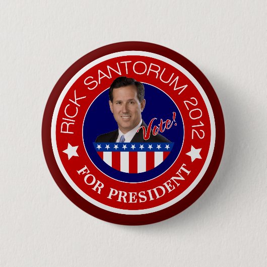 Rick Santorum 2012 Button (Vorderseite)