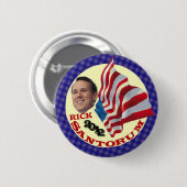 Rick Santorum 2012 Button (Vorne & Hinten)