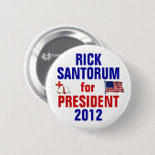 Rick Santorum 2012 Button (Vorne & Hinten)
