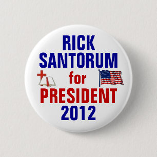 Rick Santorum 2012 Button