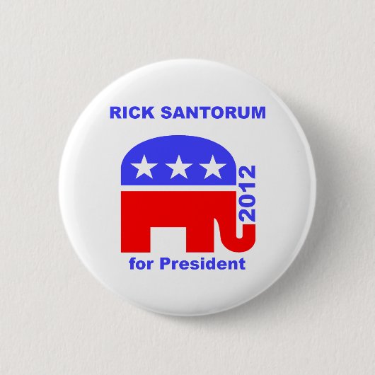 Rick Santorum Button (Vorderseite)