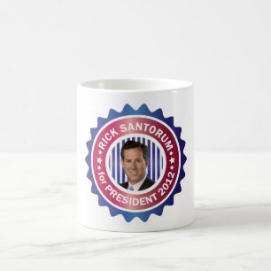 Rick Santorum für Präsidenten 2012 Kaffeetasse
