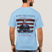 Rick Santorum für Präsidenten 2012 T-Shirt (Rückseite)