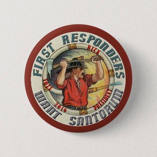 Rick Santorum für Präsidenten 2016 Button (Vorderseite)