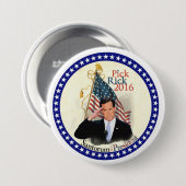 Rick Santorum für Präsidenten 2016 Button (Vorne & Hinten)
