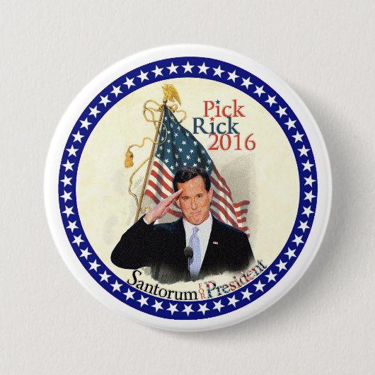 Rick Santorum für Präsidenten 2016 Button (Vorderseite)