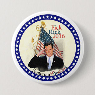 Rick Santorum für Präsidenten 2016 Button
