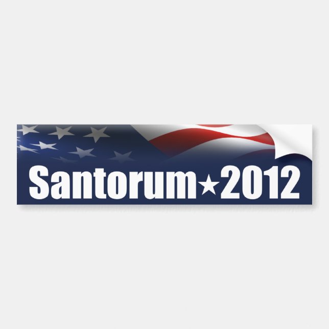 Rick Santorum für Präsidenten Autoaufkleber (Vorne)