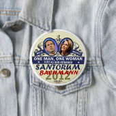 Rick Santorum und Michele Bachmann im Jahre 2012 Button (Beispiel)