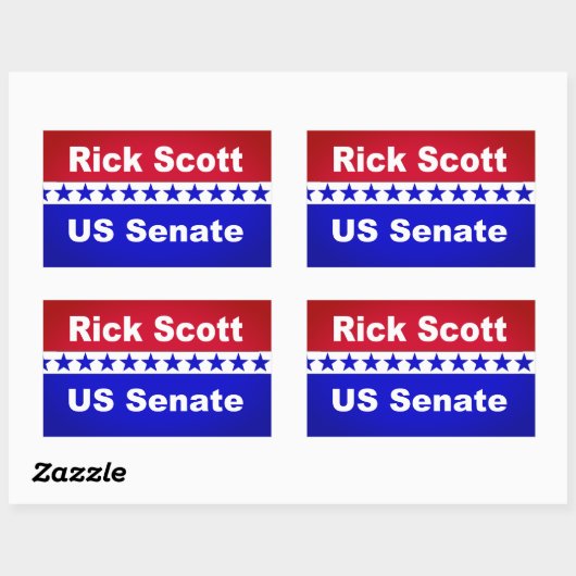 Rick Scott 2018 Popular political Stickers (Blatt)