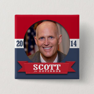 RICK SCOTT CAMPAIGN BUTTON