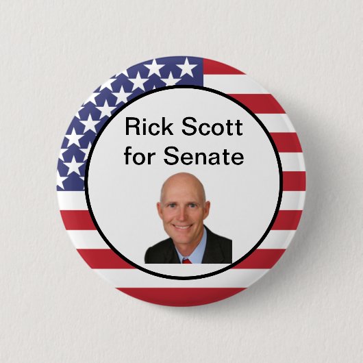 Rick Scott für Senats-Knopf Button (Vorderseite)