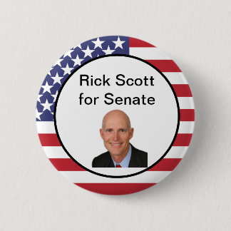 Rick Scott für Senats-Knopf Button