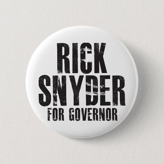 Rick Snyder für Gouverneur 2010 Button (Vorderseite)