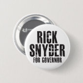 Rick Snyder für Gouverneur 2010 Button (Vorne & Hinten)