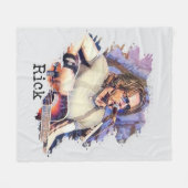 Rick Springfield in Concert Fleecedecke (Vorderseite (Horizontal))