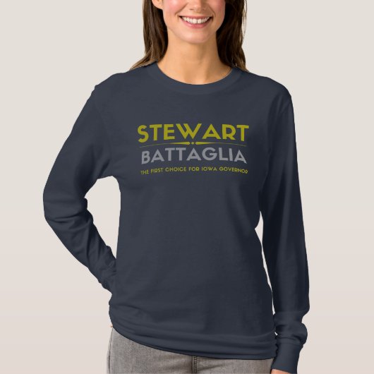 Rick Stewart für Gouverneurin "Women's Long Sleeve T-Shirt (Vorderseite)