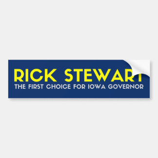 Rick Stewart für Iowa Governor Autoaufkleber
