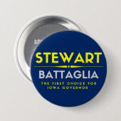 Rick Stewart für Iowa Governor Button (Vorne & Hinten)