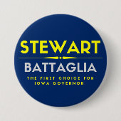Rick Stewart für Iowa Governor Button (Vorderseite)