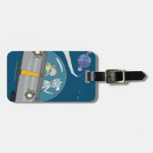 RICK UND MEHR™| Abfliegen auf Raumschiffen Gepäckanhänger (Vorderseite horizontal)