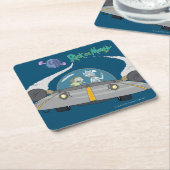 RICK UND MEHR™| Abfliegen auf Raumschiffen Rechteckiger Pappuntersetzer (angewinkelt)