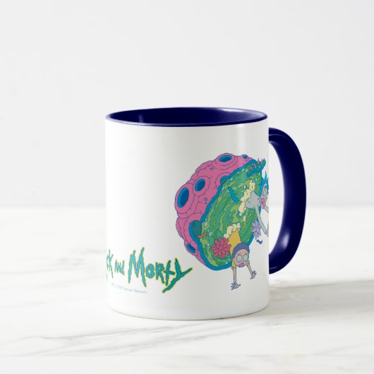 RICK UND MEHR™| Absturz vom infizierten Portal Tasse (VorderseiteRechts)