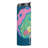 RICK UND MEHR™| Absturz vom infizierten Portal Thermosbecher (Nach links gedreht)