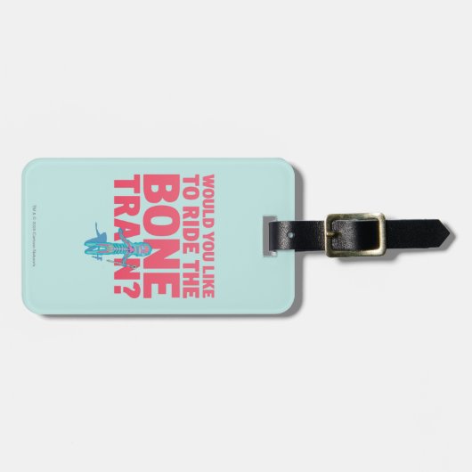 RICK UND MEHR™| Anatomiepark - Knochenzug Gepäckanhänger (Vorderseite horizontal)