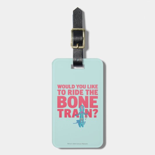 RICK UND MEHR™| Anatomiepark - Knochenzug Gepäckanhänger (Vorderseite vertikal)