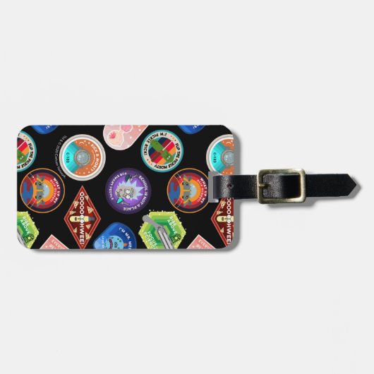 RICK UND MEHR™| Außenraummuster Gepäckanhänger (Vorderseite horizontal)