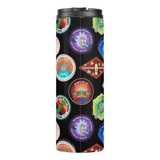 RICK UND MEHR™| Außenraummuster Thermosbecher (Rückseite)