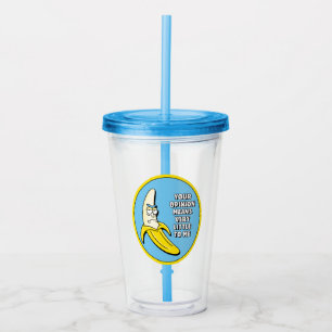 RICK UND MEHR™ Banana Rick Abzeichen Acryltrinkbecher