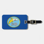 RICK UND MEHR™| Banana Rick Abzeichen Gepäckanhänger (Vorderseite horizontal)