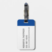 RICK UND MEHR™| Banana Rick Abzeichen Gepäckanhänger (Rückseite vertikal)