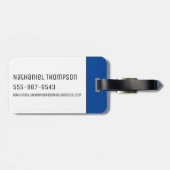 RICK UND MEHR™| Banana Rick Abzeichen Gepäckanhänger (Rückseite horizontal)