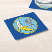 RICK UND MEHR™| Banana Rick Abzeichen Rechteckiger Pappuntersetzer (angewinkelt)