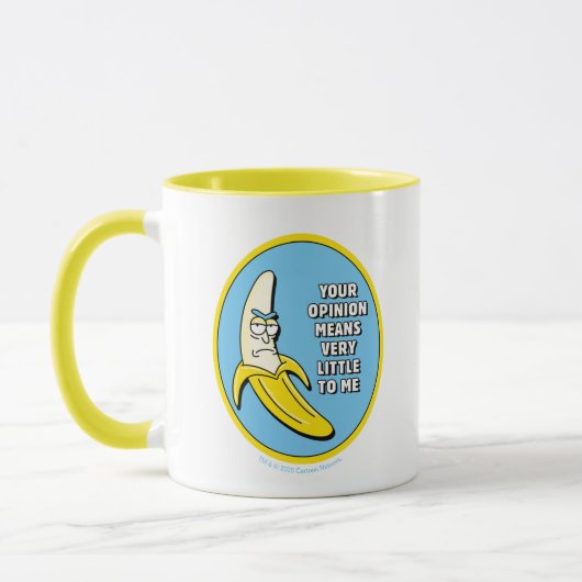 RICK UND MEHR™| Banana Rick Abzeichen Tasse (Links)