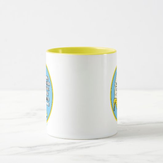 RICK UND MEHR™| Banana Rick Abzeichen Tasse (Zentrum)