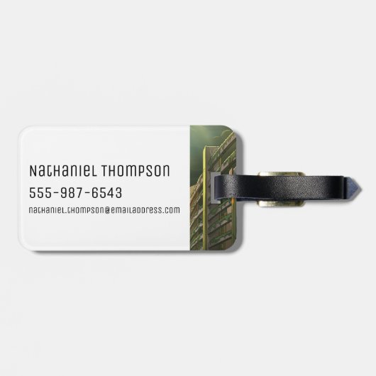 RICK UND MEHR™| böser Morsch Gepäckanhänger (Rückseite horizontal)