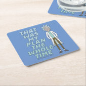 RICK UND MEHR™| Das war mein Plan die ganze Zeit Rechteckiger Pappuntersetzer (angewinkelt)