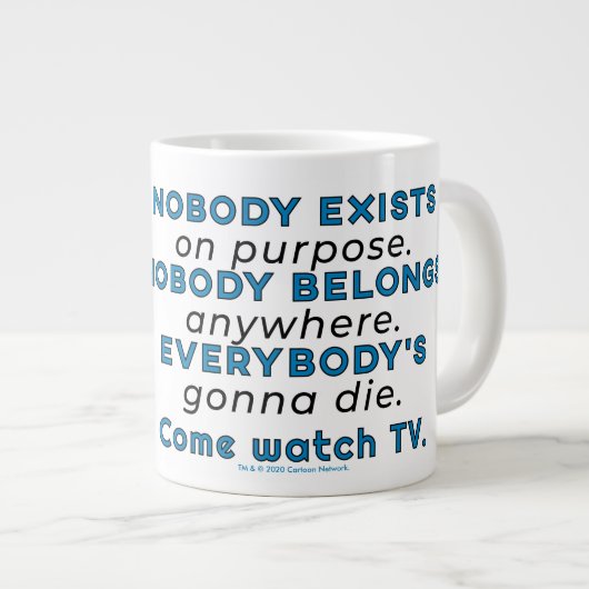 RICK UND MEHR™| Es gibt niemanden zum Zweck Jumbo-Tasse (Vorderseite Rechts)