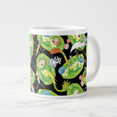 RICK UND MEHR™| Fallende durch Portale Muster Jumbo-Tasse (Vorderseite Rechts)