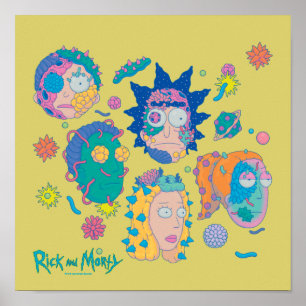 RICK UND MEHR™  Familienmuster infizierter Smith Poster