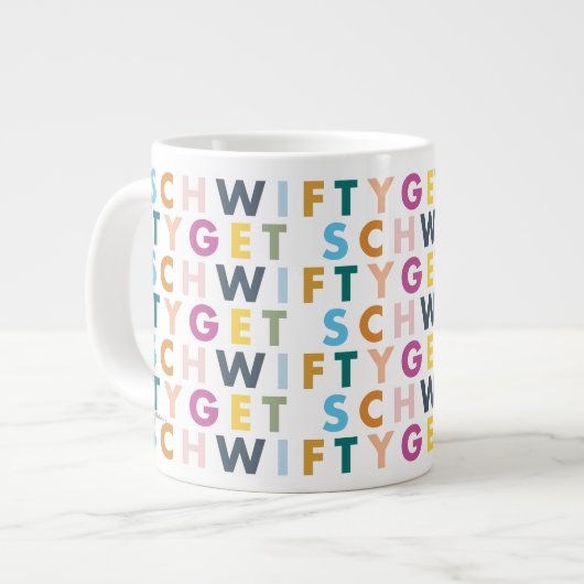 RICK UND MEHR™| Get Schwifty Jumbo-Tasse (Vorderseite Links)