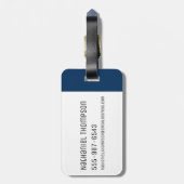 RICK UND MEHR™| Goodbye Mooners Gepäckanhänger (Rückseite vertikal)