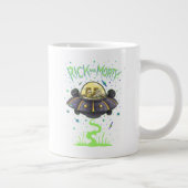 RICK UND MEHR™| Illustrierter Raumflug Jumbo-Tasse (Rechts)